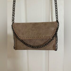 Stylish Tan Chain Strap Women's Bag